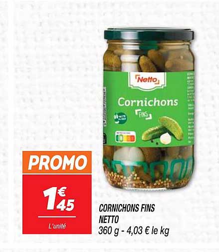 Cornichons Fins Netto