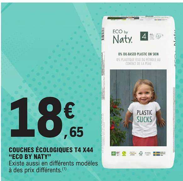 couches écologiques t4 x44 "eco by naty"