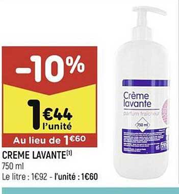 crème lavante