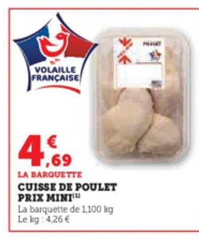 cuisse de poulet prix mini