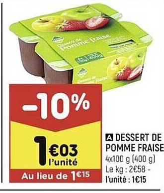 Dessert De Pomme Fraise