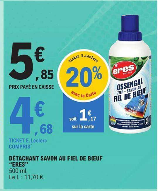 détachant savon au fiel de bœuf "eres"