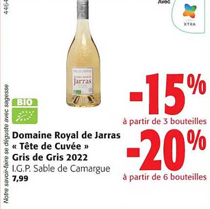 domaine royal de jarras "tête de cuvée" gris de gris 2022
