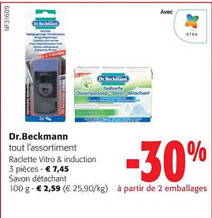 dr.beckmann tout l'assortiment raclette vitro & induction