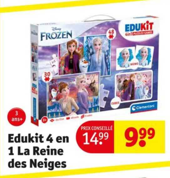 edukit 4 en 1 la reine des neiges