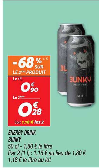 energy drink bunky
