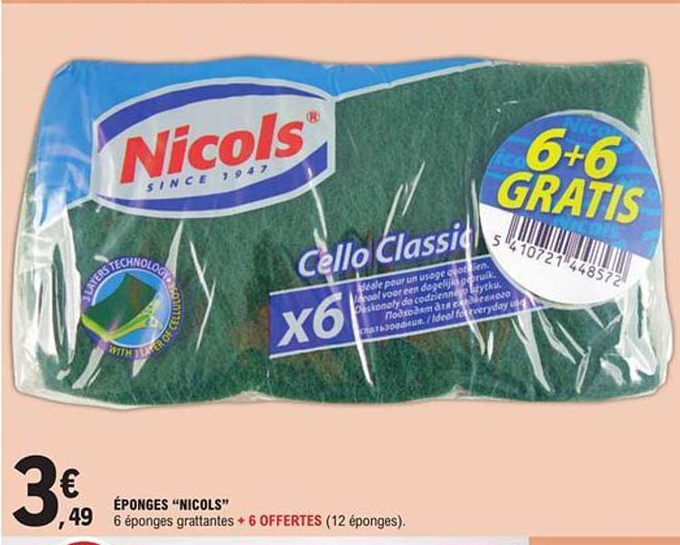 éponges "nicols"