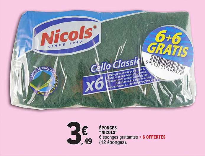 éponges "nicols"