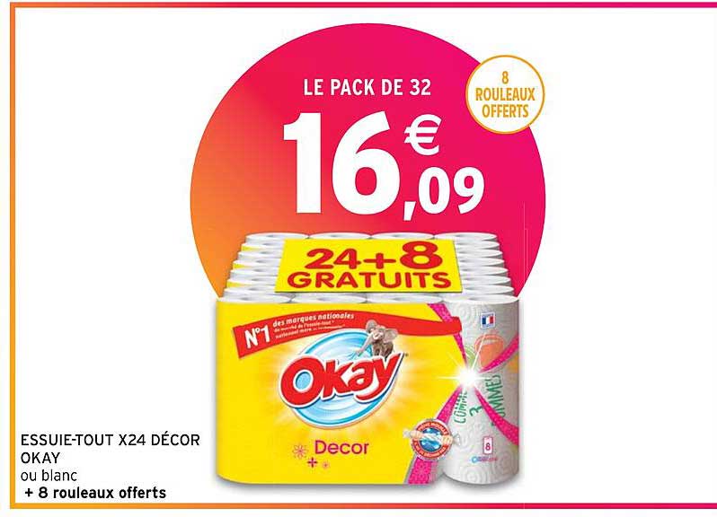 essuie-tout x24 décor okay