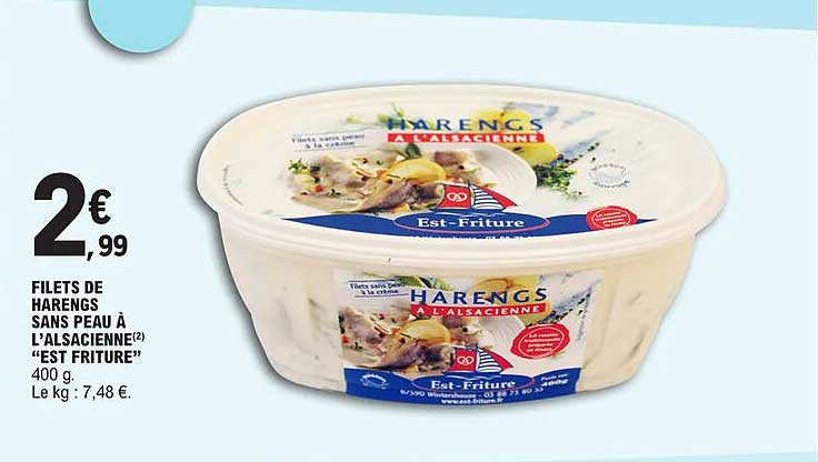 Filets De Harengs Sans Peau à L'alsacienne "est Friture"