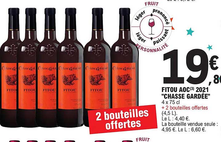 fitou aoc 2021 "chasse gardée"