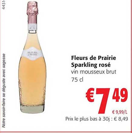 fleurs de prairie sparkling rosé
