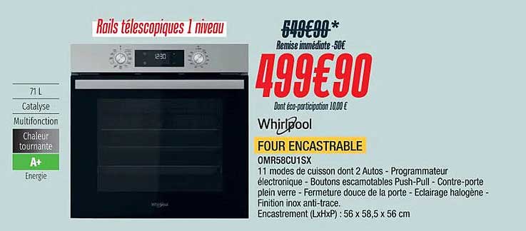 Four Encastrable Whirlpool