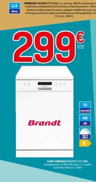 Friteuse Triomph, Lave-vaisselle Brandt