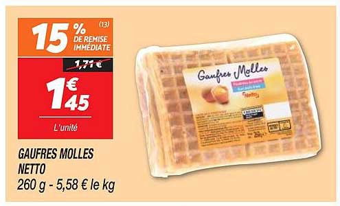 gaufres molles netto