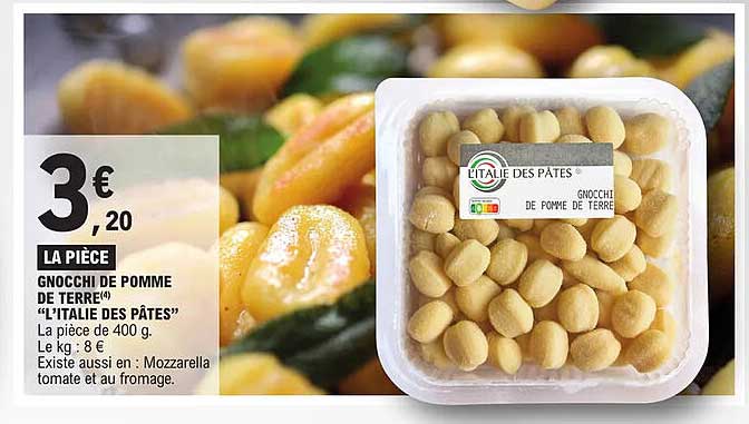 gnocchi de pomme de terre "l'italie des pâtes"