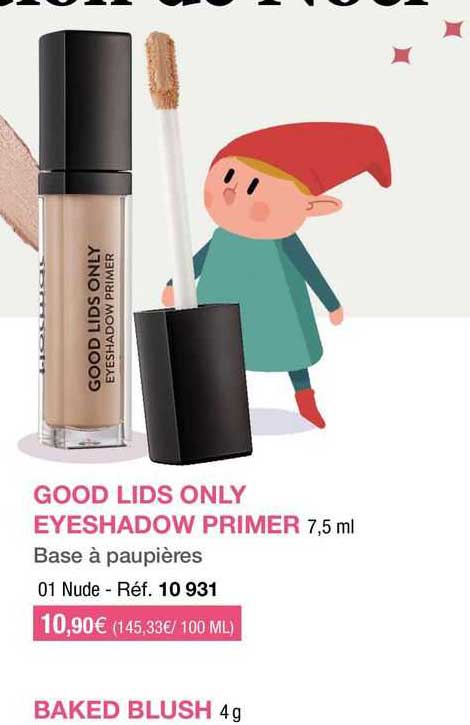 good lids only eyeshadow primer, baked blush