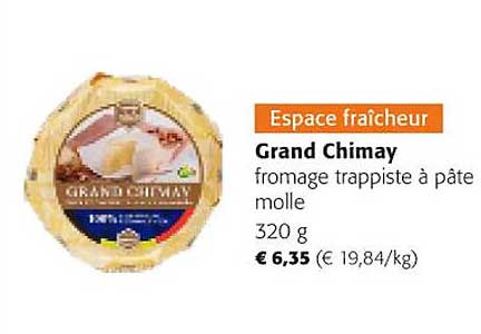 grand chimay fromages trappiste à pâte molle