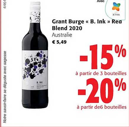 grant burger "b. ink" red blend 2020