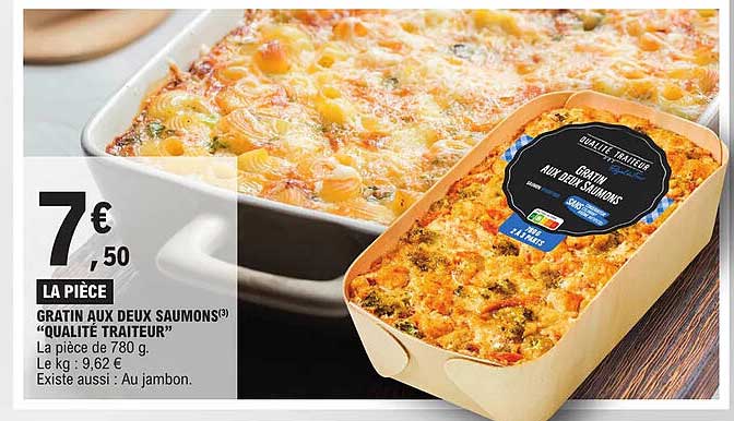 Gratin Aux Deux Saumons "qualité Traiteur"