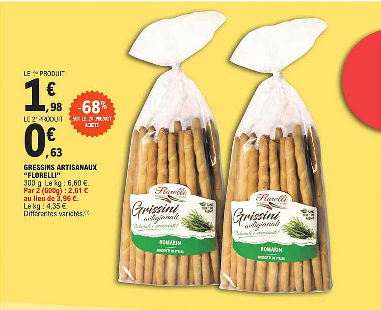 gressins artisanaux "florelli"