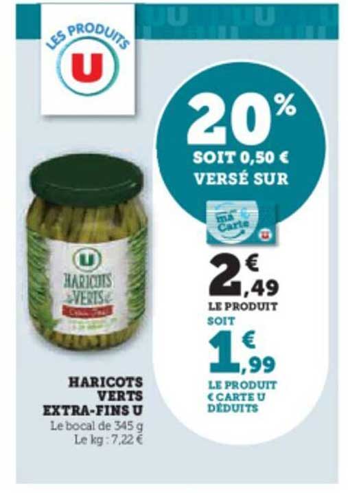 haricots verts extra-fins u