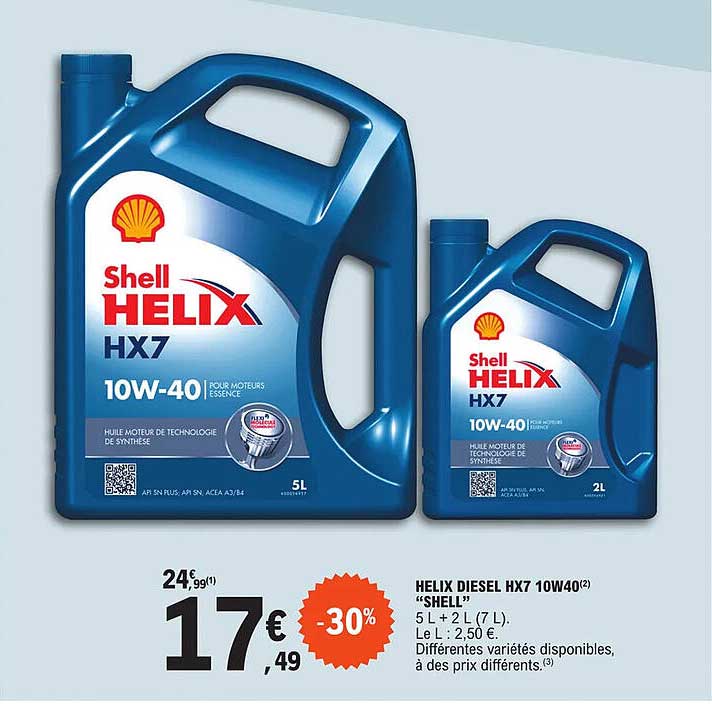 helix diesel hx7 10w40 "shell"