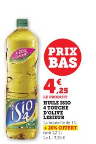 huile isio 4 touche d'olive lesieur
