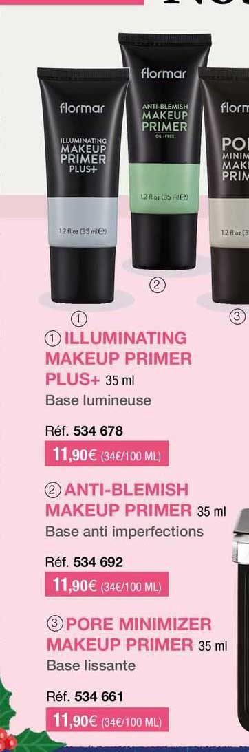 illuminating makeup primer plus+, anti-blemish makeup primer, pore minimizer makeup primer
