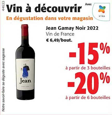 Jean Gamay Noir 2022 Vin De France