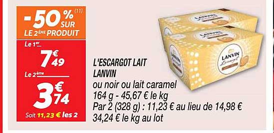 l'escargot lait lanvin