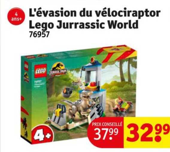 l'évasion du vélociraptor lego jurrassic world