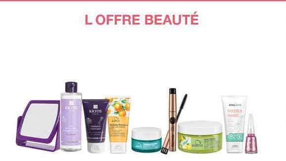 l'offre beauté