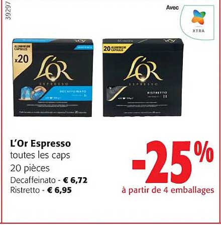 l'or espresso toutes les caps