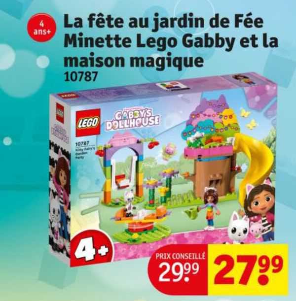 la fête au jardin de fée minette lego gabby et la maison magique