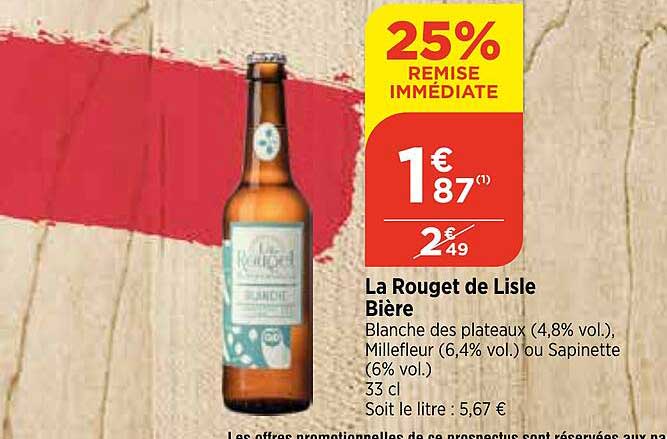 la rouget de lisle bière