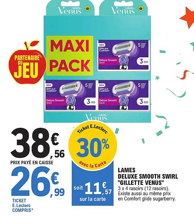 lames deluxe smooth swirl "gillette venus"