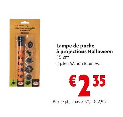 lampe de poche à projections halloween