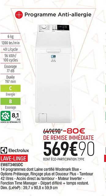lave-linge electrolux