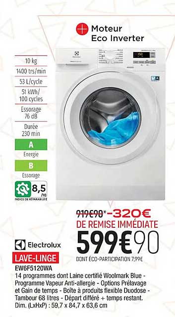 lave-linge electrolux