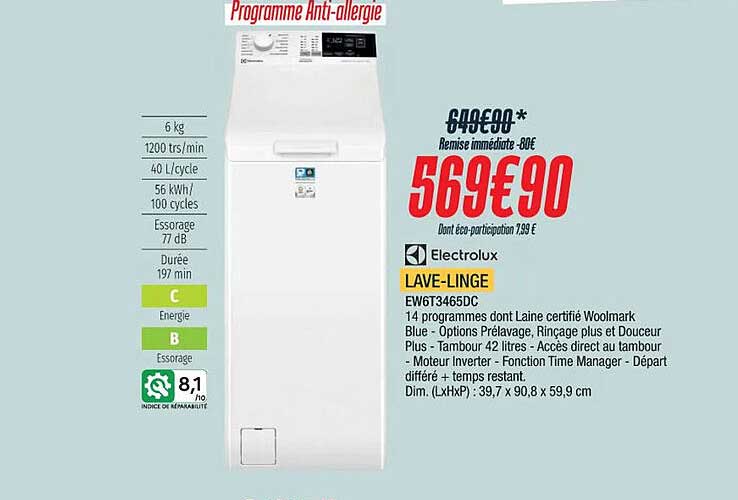 lave-linge electrolux