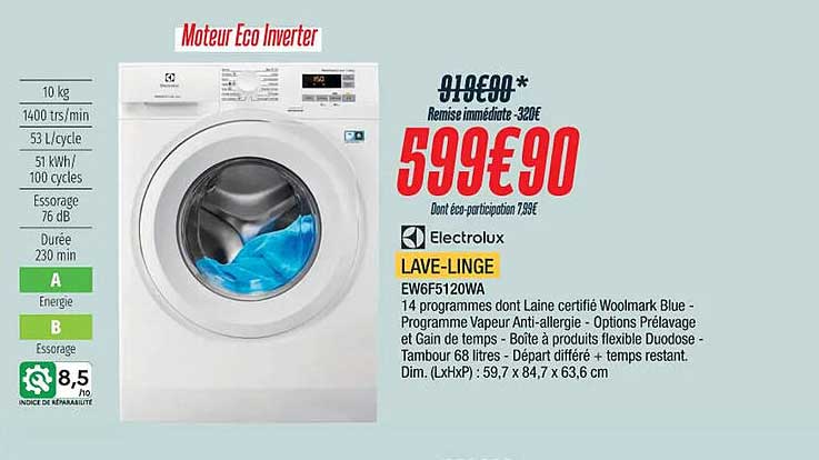 lave-linge electrolux
