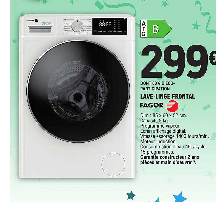 lave-linge frontal fagor