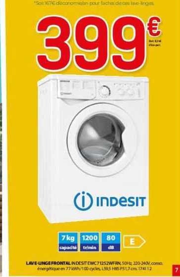 Lave-linge Frontal Indesit