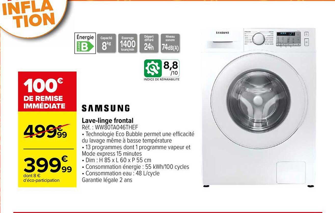 lave-linge frontal samsung