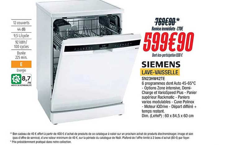 lave-vaisselle siemens