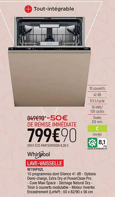 lave-vaisselle whirlpool