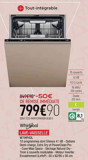 lave-vaisselle whirlpool