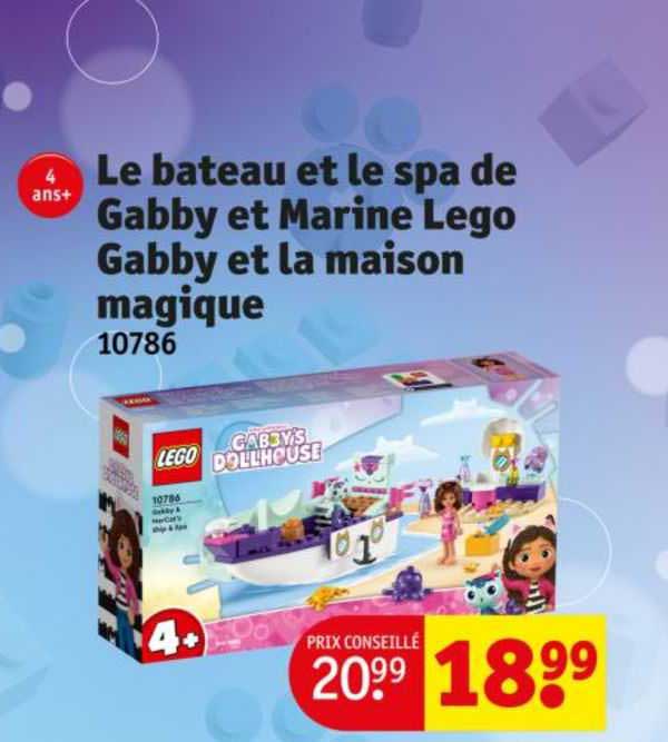 le bateau et le spa de gabby et marine lego gabby et la maison magique