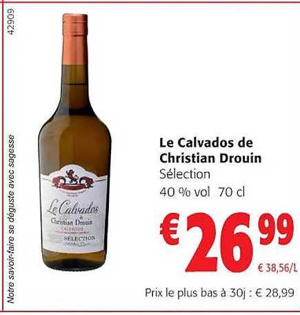 le calvados de christian drouin